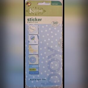 Kurio Baby Boy Stickers, 300 Stickers Per Book, Acid and Lignin Free